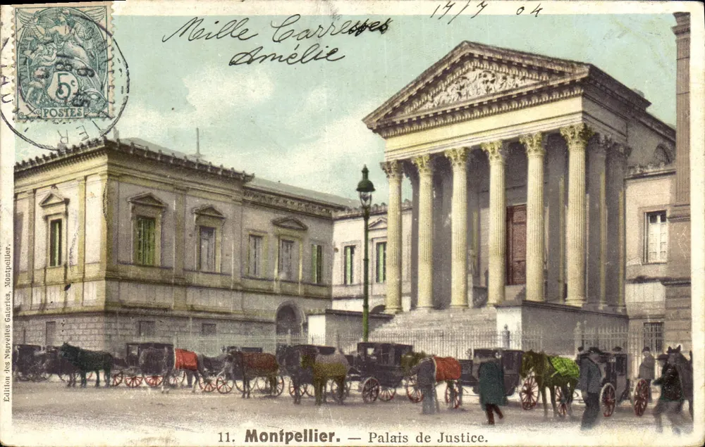 Montpellier — Palácio de Justiça — Edição das Novas Galerias, Montpellier - Frente