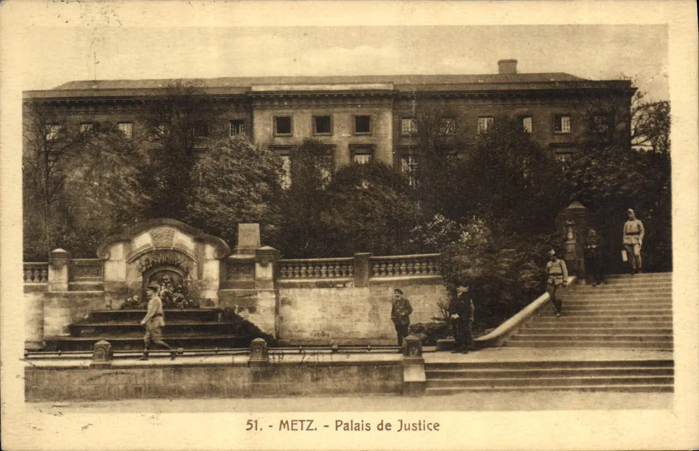 Metz - Palácio de Justiça — editor não identificado, n° de série 51 - Frente