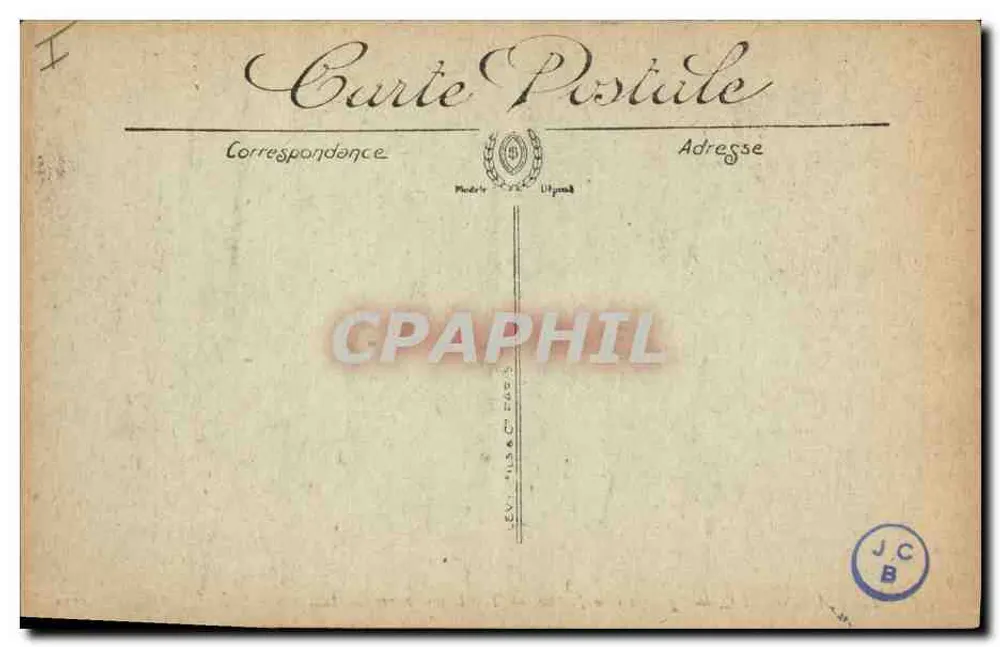 Marselha — O Palácio de Justiça — Selecta - Verso