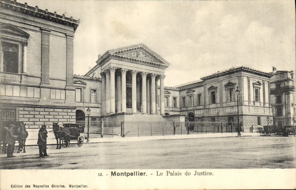 Montpellier - O Palácio de Justiça — Edição das Novas Galerias, n°12 - Frente