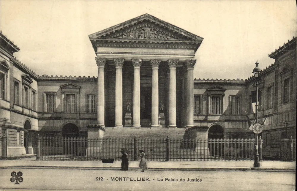 Montpellier - O Palácio de Justiça — editor AT, n° 212 - Frente