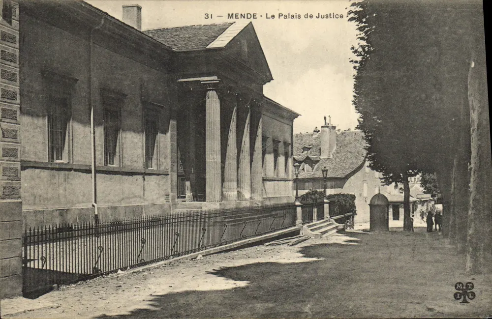 Mende - Uitzicht op het Paleis van Justitie — Uitgever M.P. nr. 31 - Voorkant