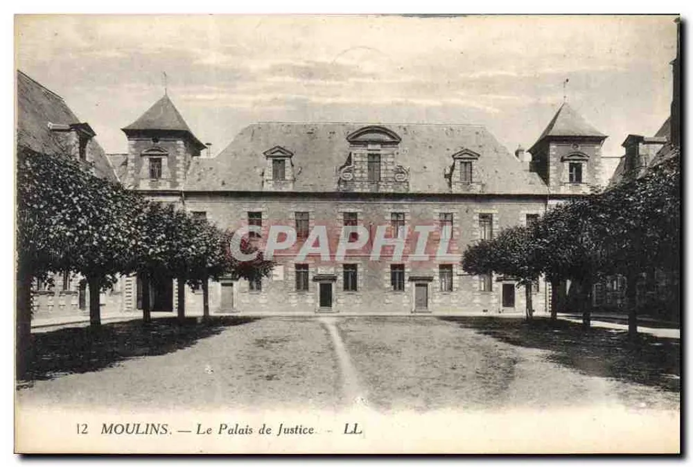 Moulins — O Palácio de Justiça — LL - Frente