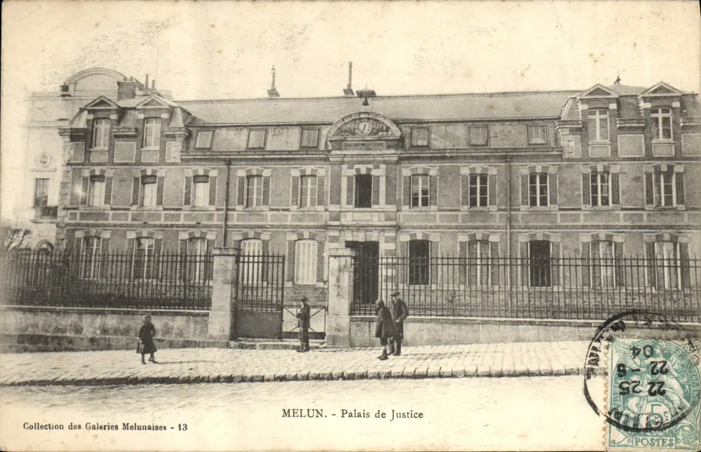 MELUN - Palácio de Justiça — Coleção das Galerias Melunaises - 13 - Frente