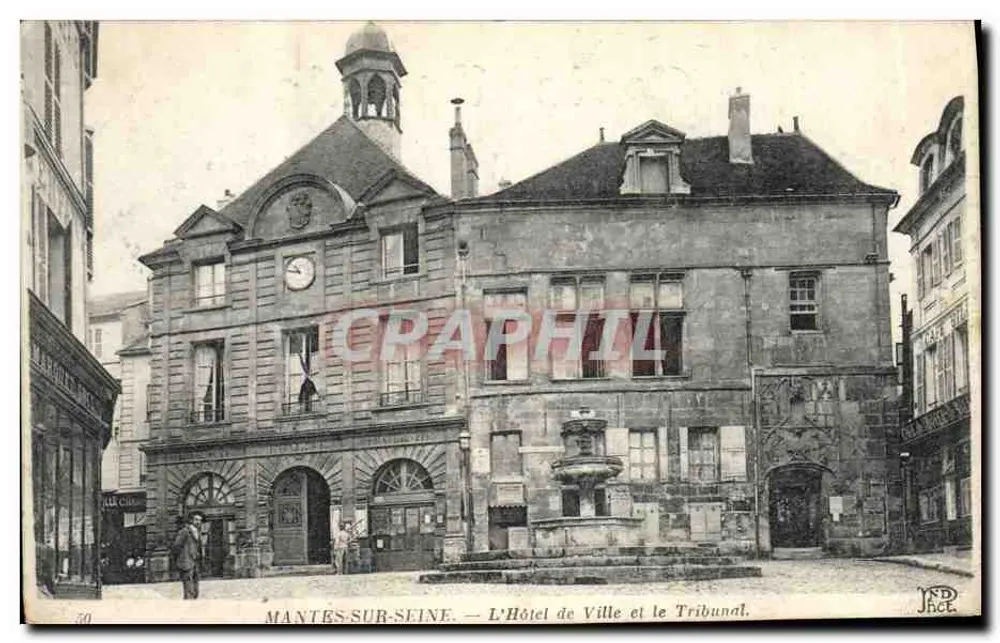 Mantes-sur-Seine — Das Rathaus und das Gericht — JND Jace - Vorderseite