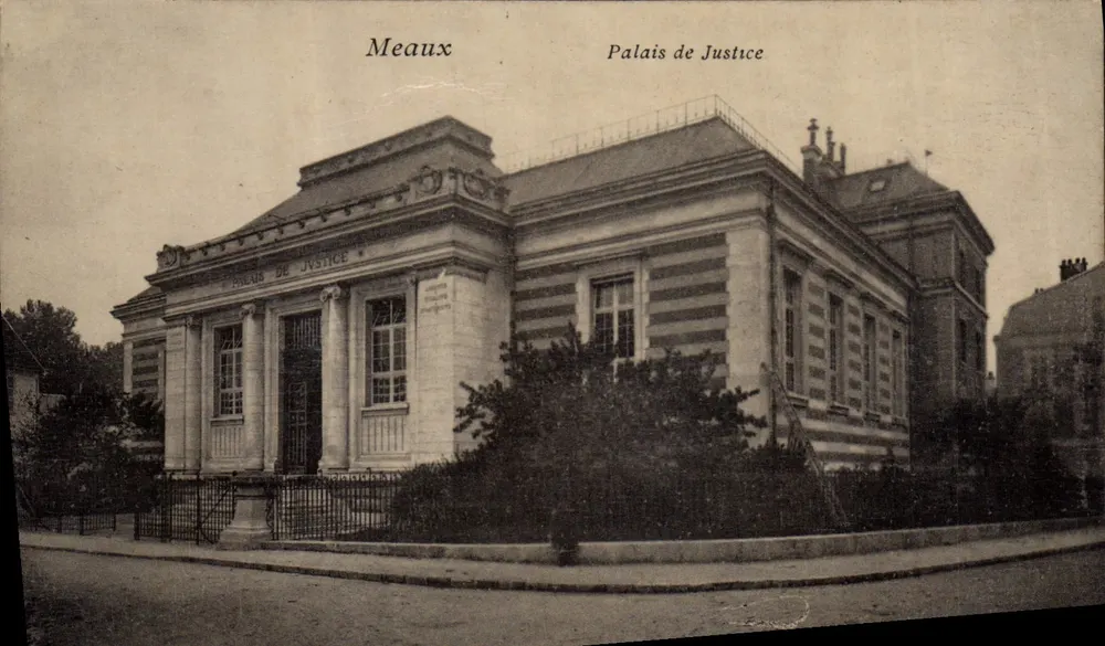 Meaux — Palácio de Justiça — Editor L. Duparque, n° 107 - Frente