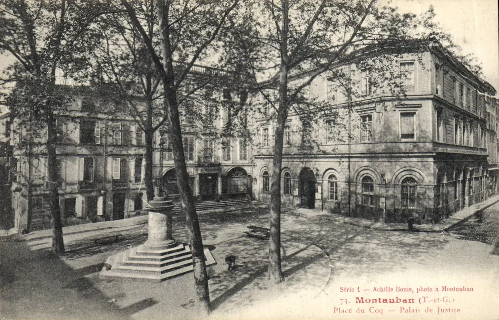 Montauban — Place du Coq — Palais de Justice — Serie 1, photo Achille Bouis - Vorderseite