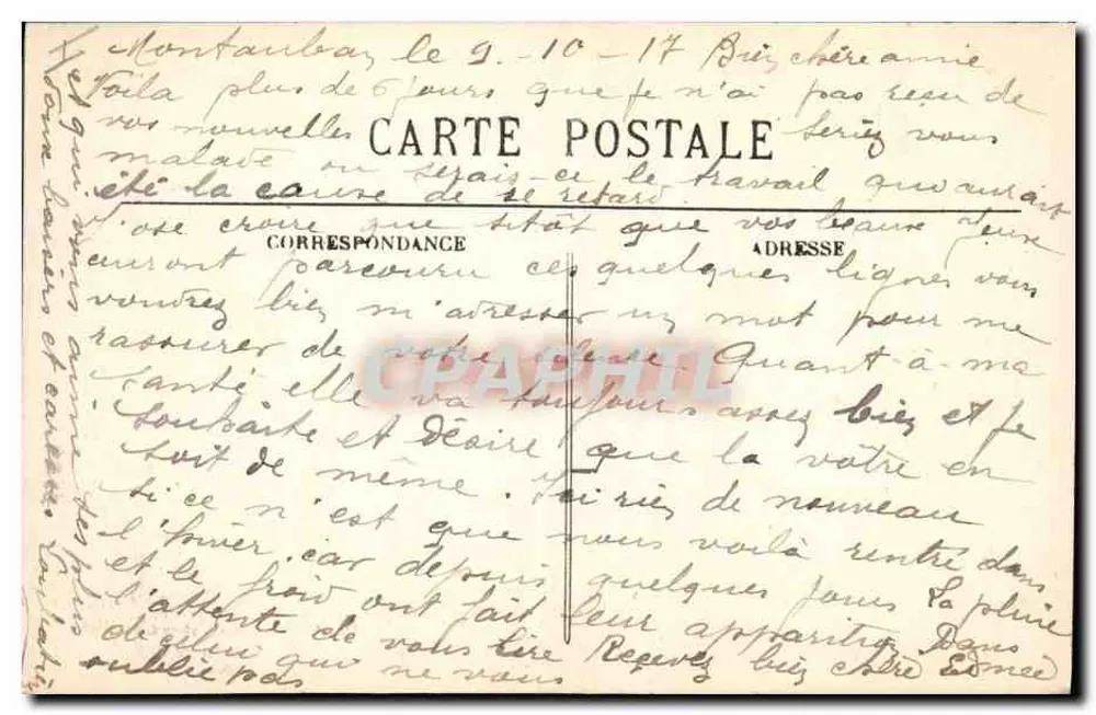 Montauban — Place du Coq — Palais de Justice — Serie 1, photo Achille Bouis - Rückseite