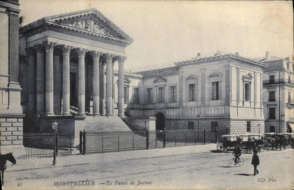 Montpellier — O Palácio de Justiça — ND Phot - Frente