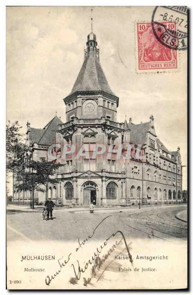 무르라우스 — 법원 건물 (카이저리체스 아姆스게르트) — 엔이크 & 루빈, 1904 - 앞면