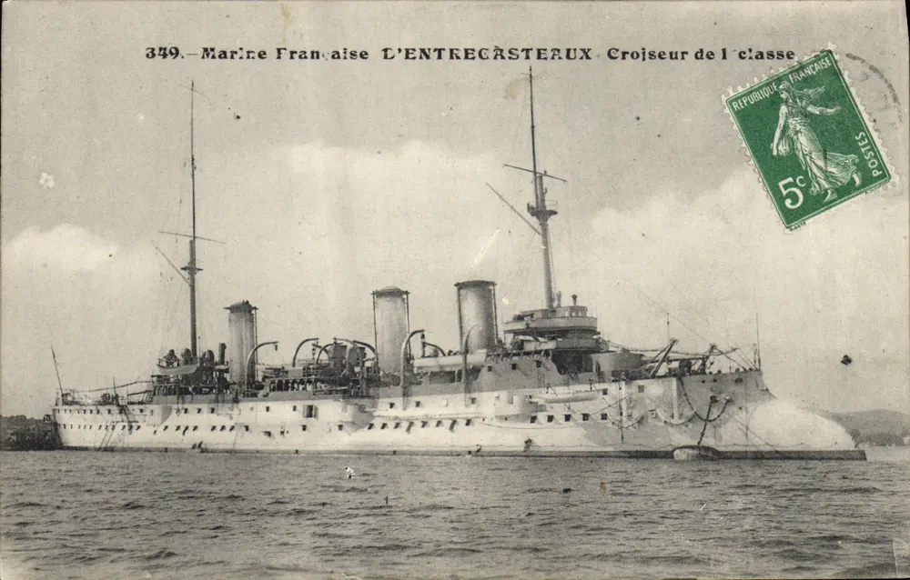 Marine Française L'ENTRECASTEUX — Kreuzer der ersten Klasse — Verlag nicht sichtbar, n° 349 - Vorderseite