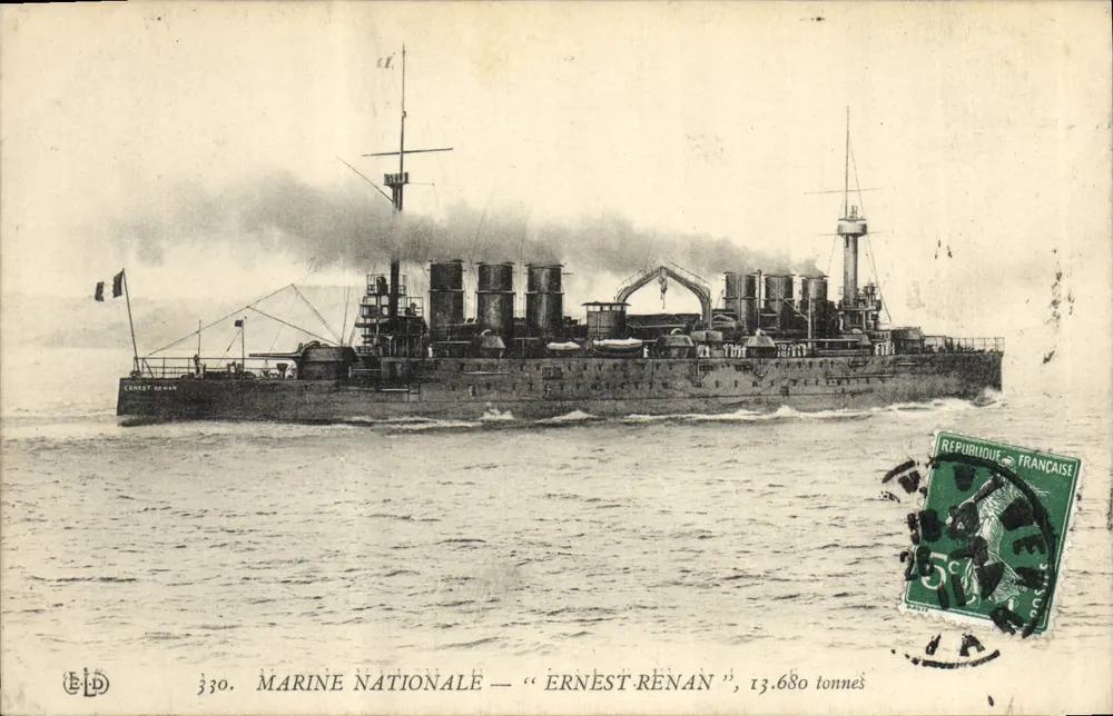 Marinha Nacional — "Ernest Renan", 13.680 toneladas — Editor ELD, n°330 - Frente