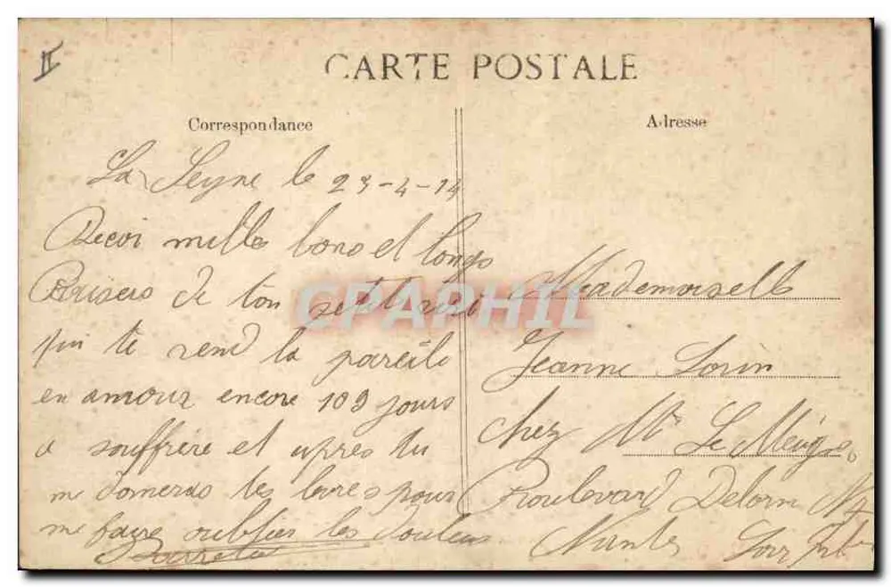 Nationalflotte — « Edgar Quinet » — Kreuzer-Panzerschiff — Verlag C&D - Rückseite