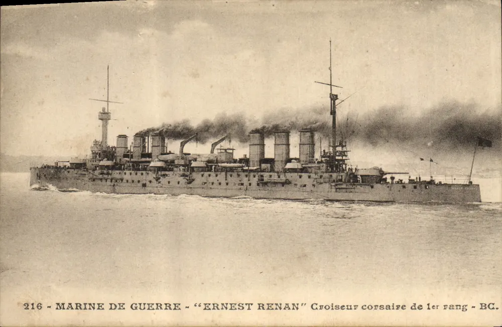 Ernest Renan — Erster Klasse Korsische Kreuzer — Marine — n°216 - Vorderseite