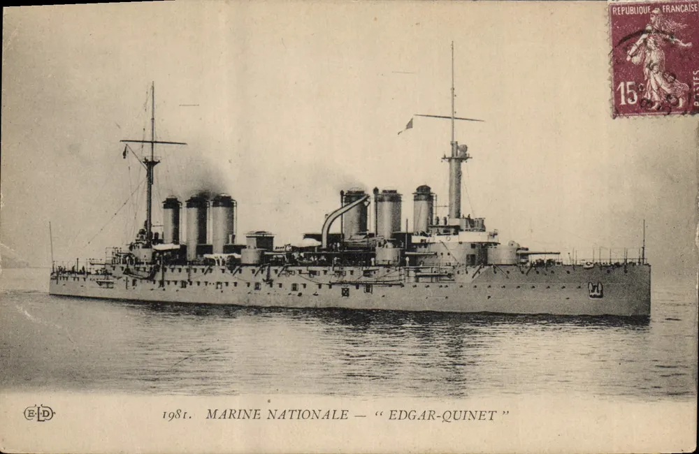 Edgar-Quinet — Cruzeiro da Marinha Nacional — Editor E.D. - Frente