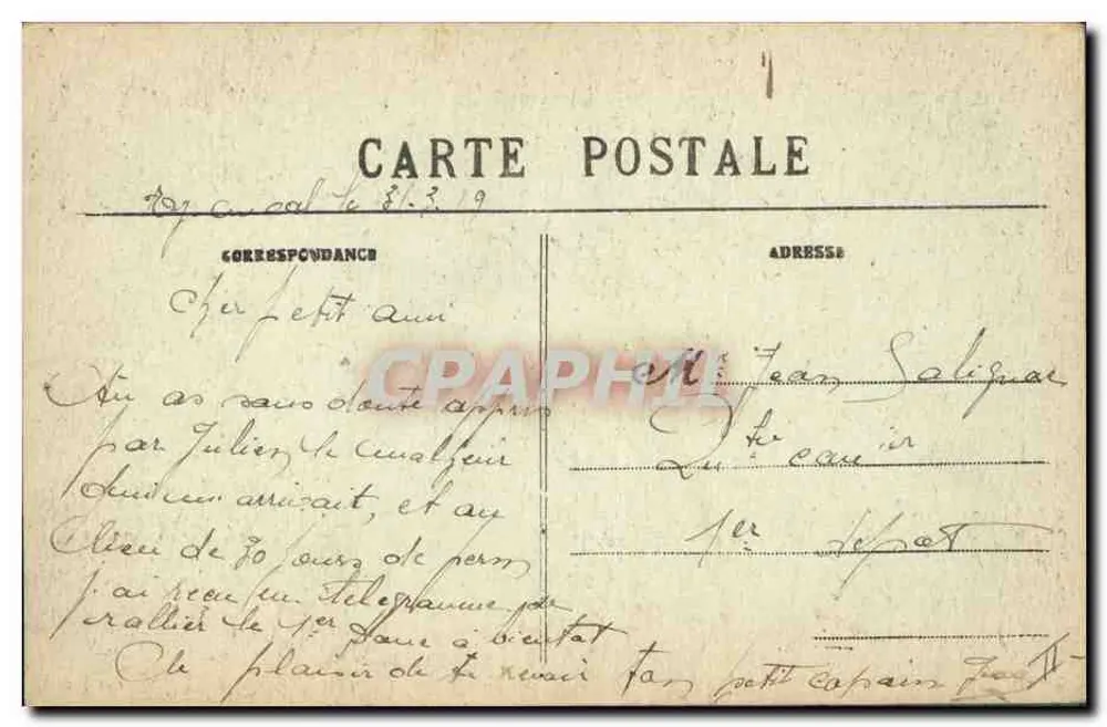 Quimper — De Prefectuur en de Rue Sainte-Catherine — (Vally, Architect) - Achterkant