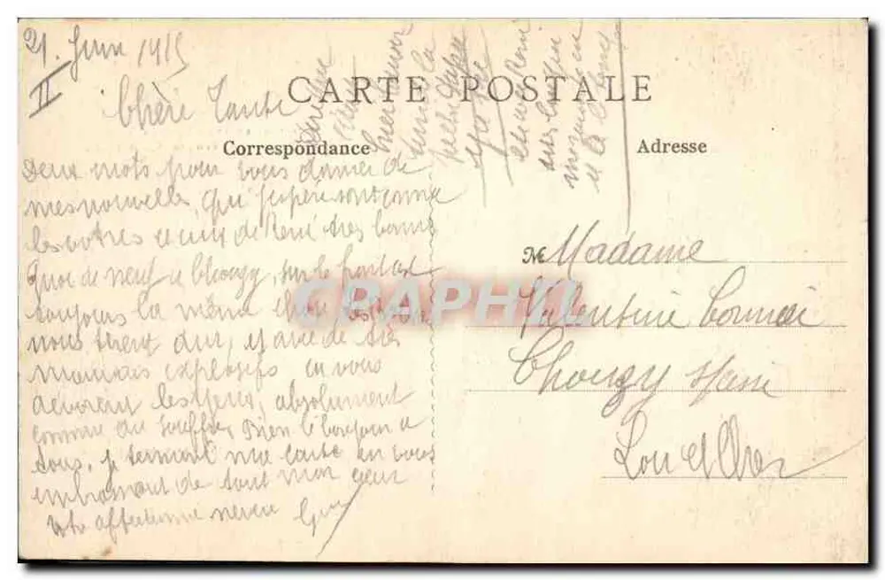 Arras — Kriegsschäden 1914-1915 — Éd. Louis Baquelin, Paris - Rückseite