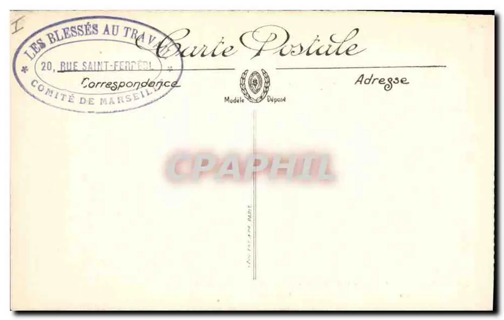 Albert (Somme) — Após o bombardeio — Visé Paris n° 618 - Verso
