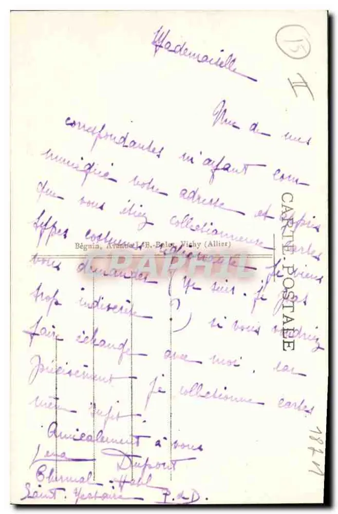 L'Auvergne pittoresca. - 148. - Grupo Auvergnat — Ideal - Verso
