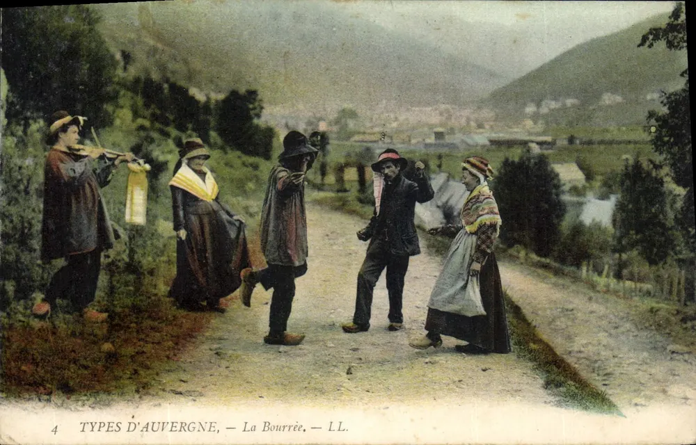 Typy z Auvergne — La Bourrée — L.L. n°4 - Awers