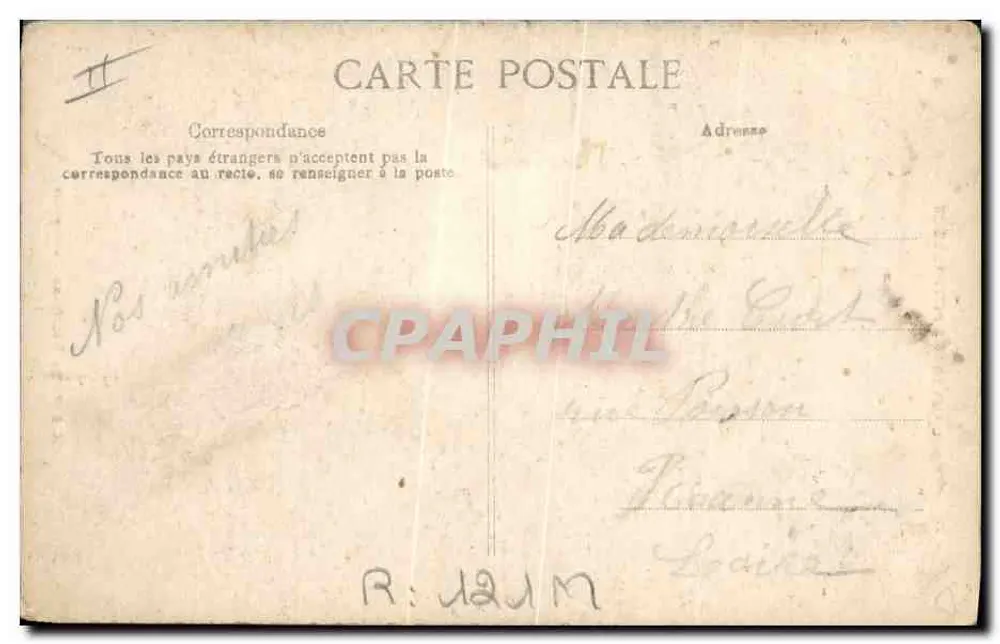 Pequena Tricoteira Auvergnate — A Auvergne Pittoresca — V.D.C. n°1438 - Verso
