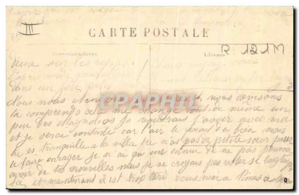 As diferentes Cabeleiras chamadas "à l'Auvergnate" — Margerit Bréa, Le Puy-en-Velay, n°3554 - Verso
