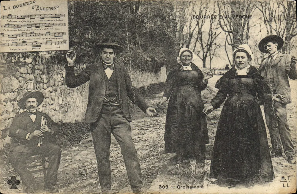 Bourrée da Auvergne — dança tradicional — M.T. I.L. n°303 - Croisement - Frente