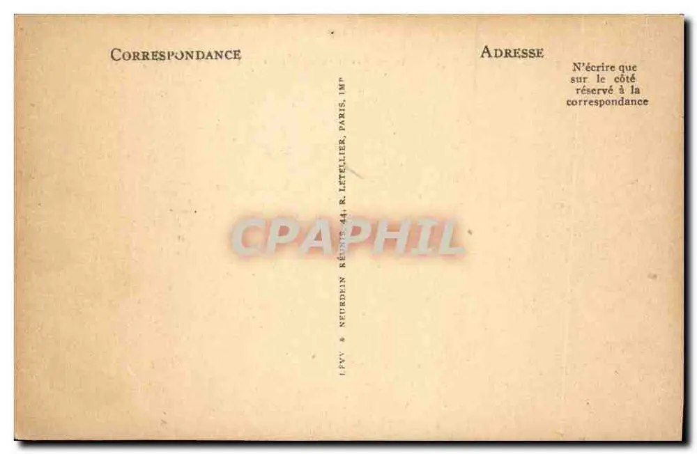 Coucy-le-Château — Schloss von der Ostseite gesehen — Éditeur R. Letellier, Paris - Rückseite