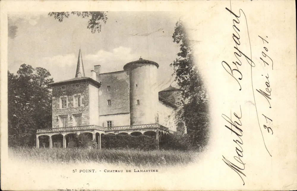 Saint-Point - Castelo de Lamartine — editor desconhecido, número de série não visível - Frente
