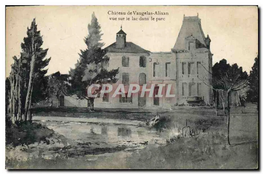 Schloss Vaugelas-Alixan — Ansicht des Sees im Park - Vorderseite