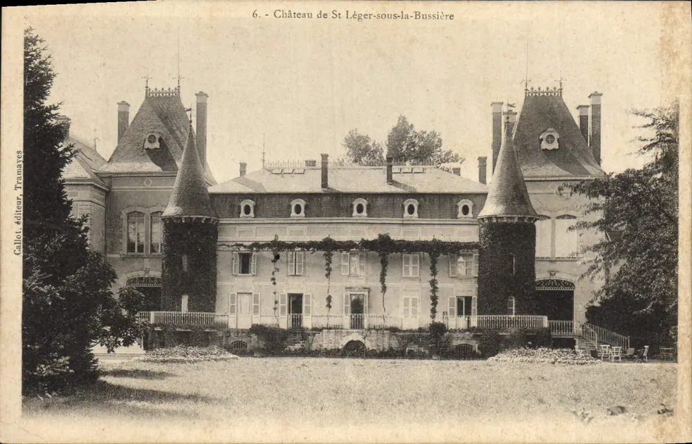 Castelo de St Léger-sous-la-Bussière — editor Callot, Tramayes, n°6 - Frente