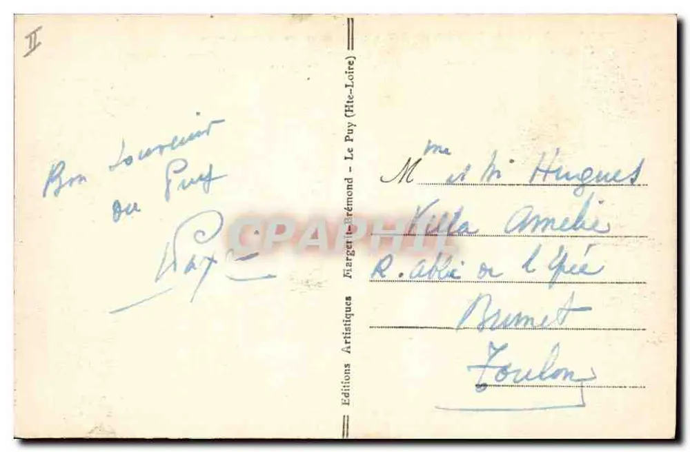 LE PUY-EN-VELAY — HOTEL DER PREFEKTEUR — ÉDITIONS ARTISTIQUES MARGERI-BRÉMONT - Rückseite