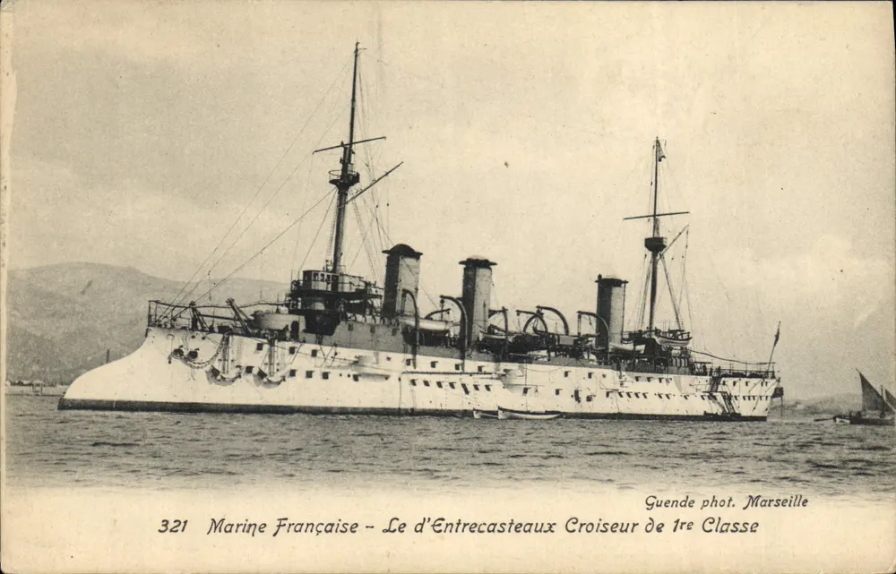 Le d'Entrecasteaux — Kreuzer der 1. Klasse — Guende phot. Marseille - Vorderseite