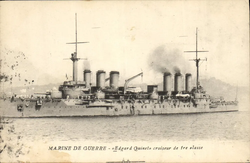 Kriegsflotte - « Edgard Quinet » Kreuzer der ersten Klasse — Verleger nicht sichtbar - Vorderseite