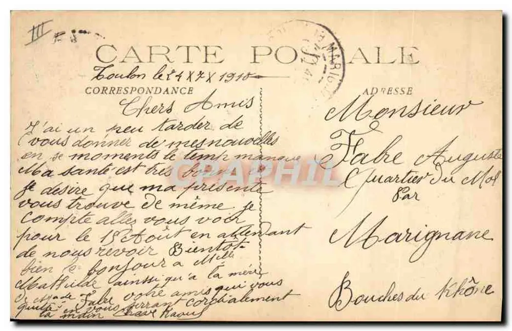 Frans oorlogsschip — 'Ernest Renan' — Ed. M.P. Tornion - Achterkant