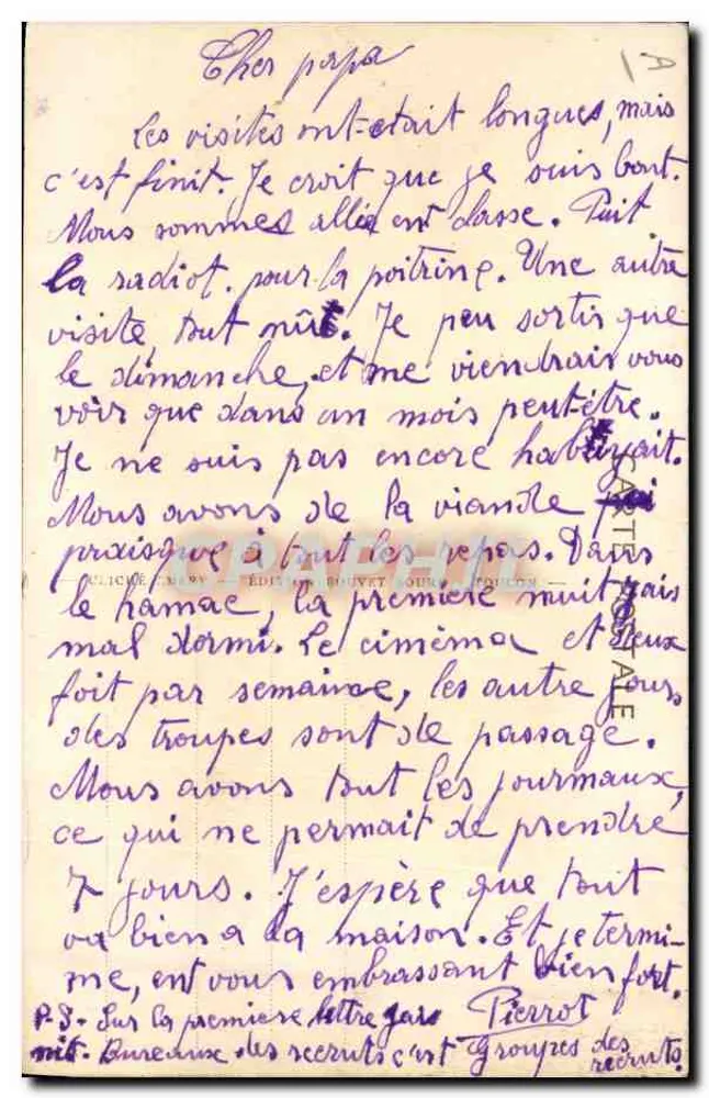 Falcão — Contratorpedeiro — Editor: Cliché em V. Editor Douvet & Cie, n°241 - Verso