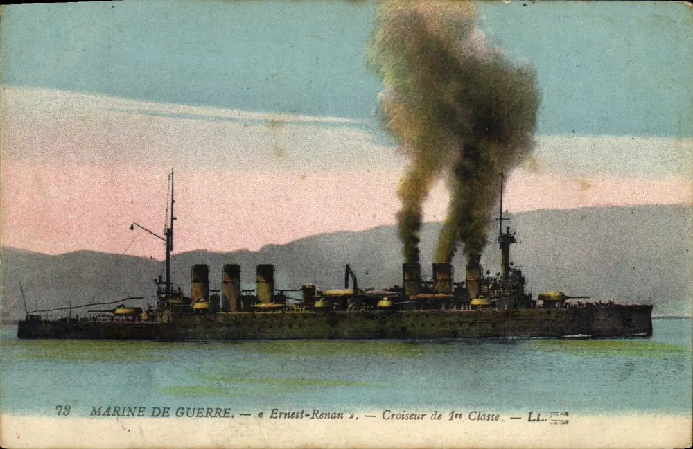 Marineflotte — « Ernest-Renan » — Kreuzer der 1. Klasse — LL — n°78 - Vorderseite