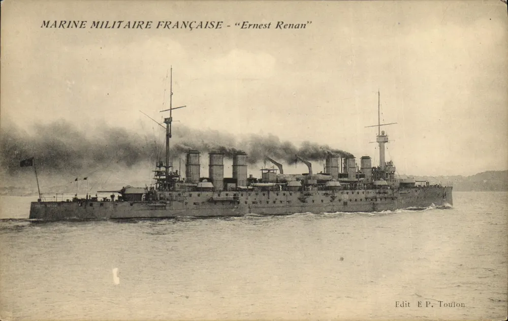 Marinha Militar Francesa - "Ernest Renan" — Edit E.P. Toulon - Frente
