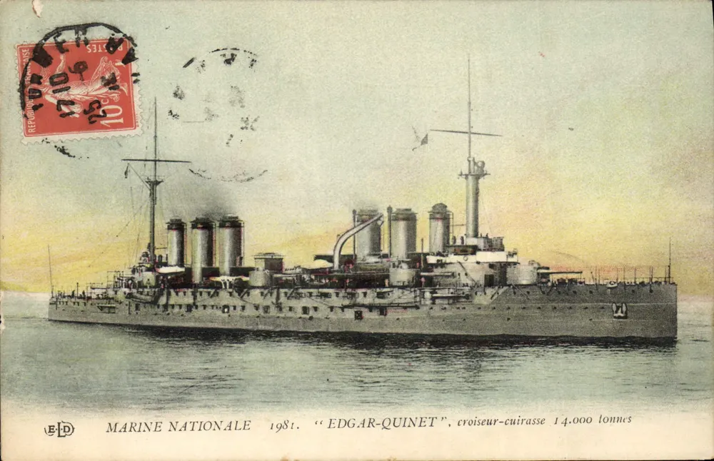 Panzerkreuzer Edgar-Quinet — Marine Nationale 1981 — Verlag EDP - Vorderseite