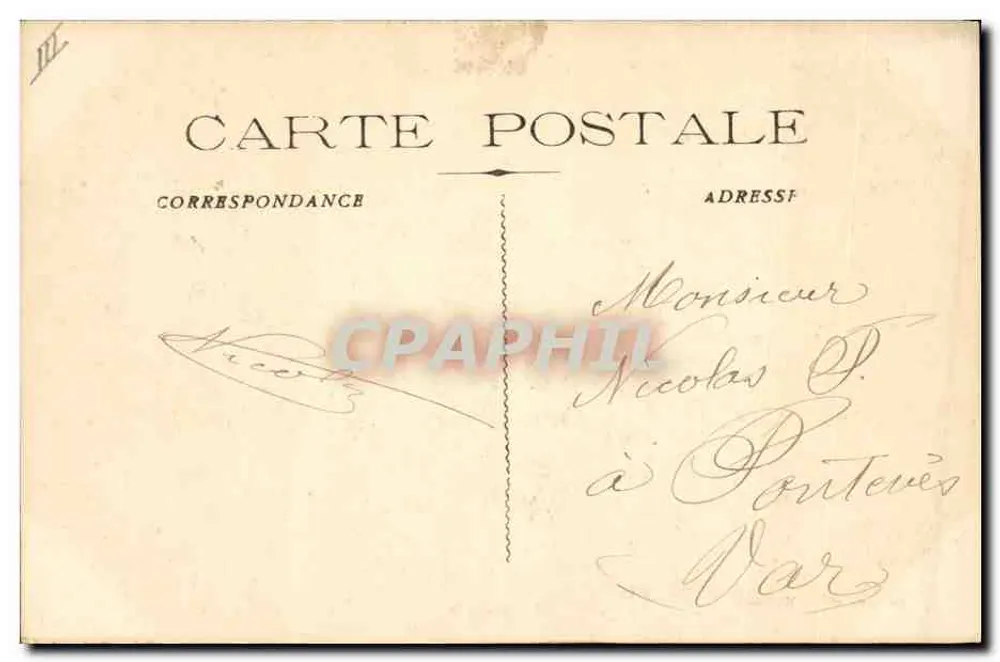 Französische Marine "Ernest-Renan" Panzerkreuzer — Guende phot Marseille — n°61 - Rückseite