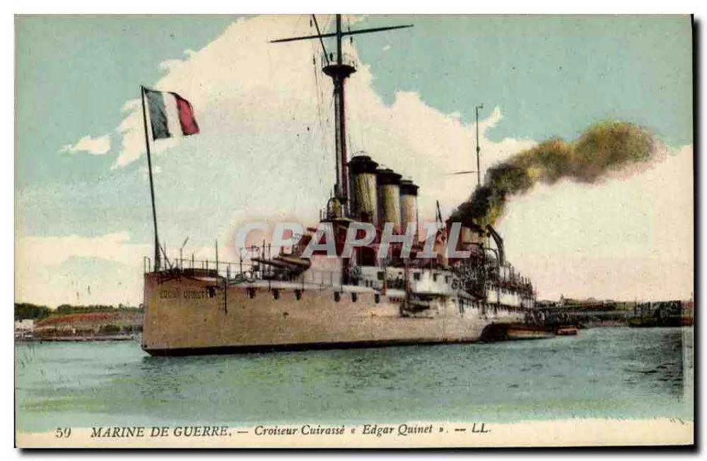 Kreuzer « Edgar Quinet » — Marine — Nr. 59 - Vorderseite