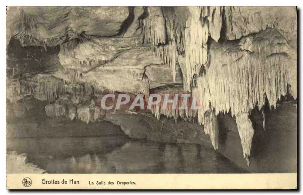 Grottes de Han — La Salle des Draperies — Verlag N. Lits, Nr. 15 - Vorderseite