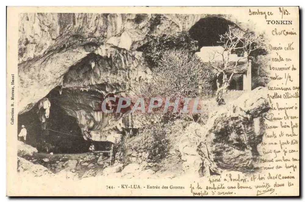Ky-Lua - Eingang zu den Höhlen — Sammlung R. Moreau, Hanoi — Nr. 744 - Vorderseite