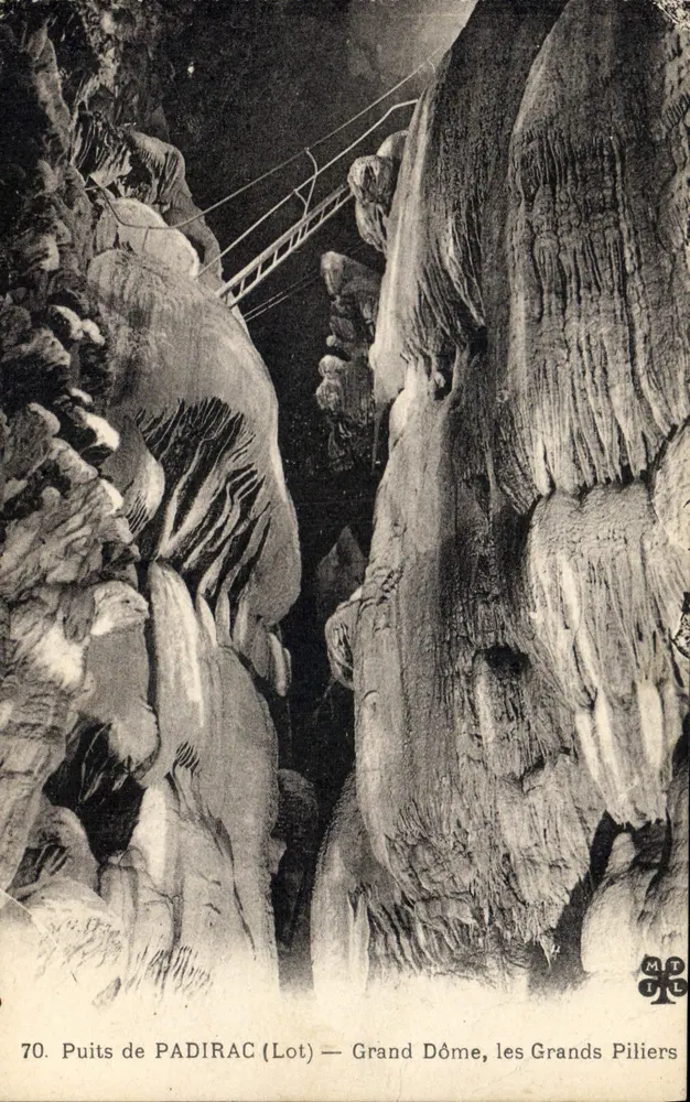 Puits de PADIRAC (Lot) — Grand Dôme, les Grands Pilliers — Verleger MDIL, n°70 - Vorderseite