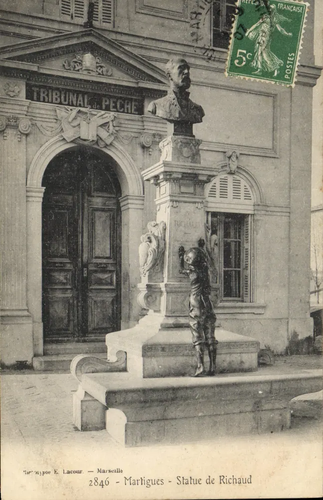Statue von Richaud — Martigues — Verlag E. Lacour, n° 2846 - Vorderseite