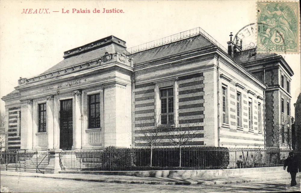 Meaux — O Palácio de Justiça — Editor não identificado, número de série não visível - Frente