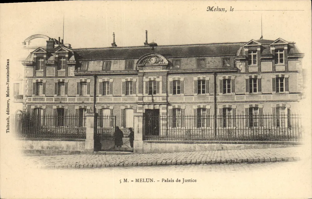 Melun - Palácio de Justiça — editor Thibault, Melun-Fontainebleau, n°5 - Frente