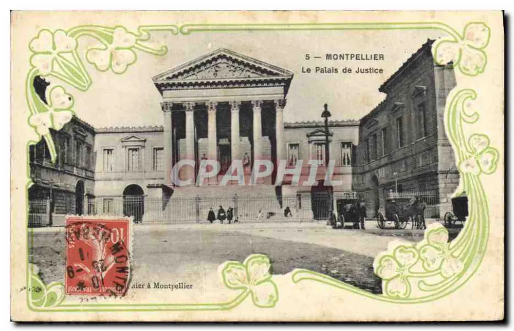 Montpellier — Justitiepaleis — anoniem uitgever, nr. 5 - Voorkant