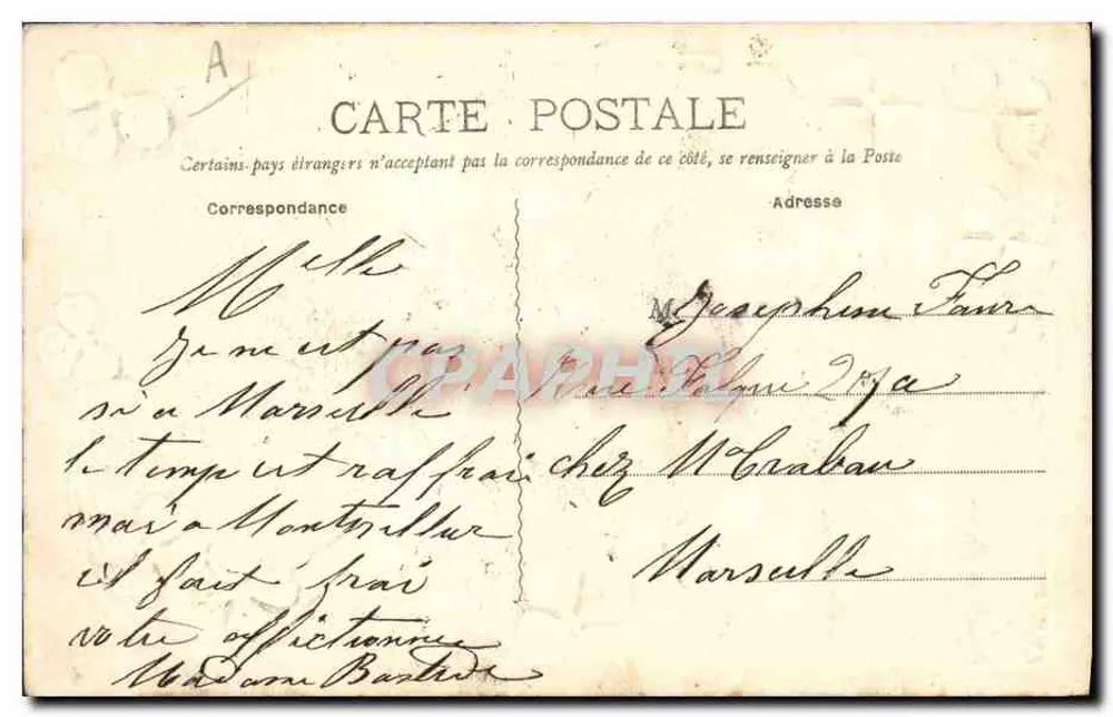 Montpellier — Justitiepaleis — anoniem uitgever, nr. 5 - Achterkant