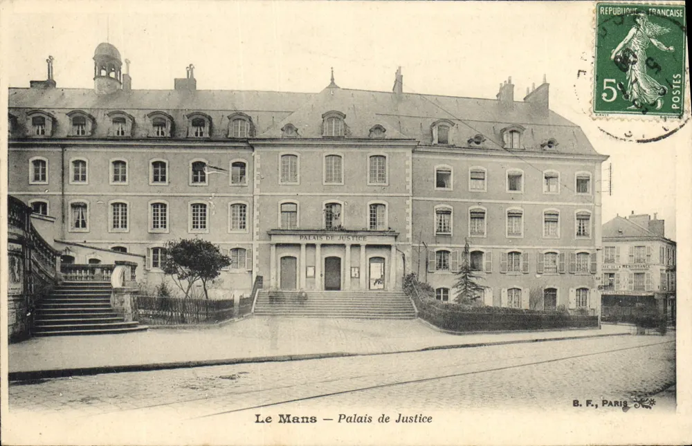 Le Mans — Palácio de Justiça — B. F., Paris - Frente